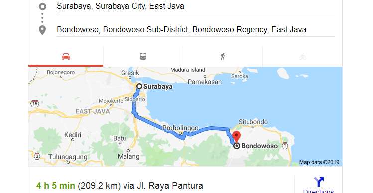 Travel Surabaya Bondowoso