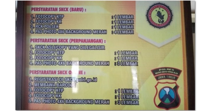 Mekanisme dan Syarat Membuat SKCK di Polres Bondowoso